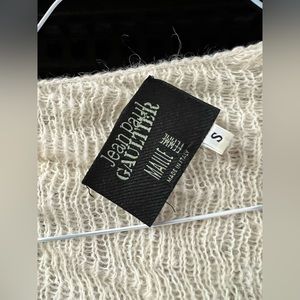 Size small, Jean Paul Gaultier wrap around cropped sweater.
